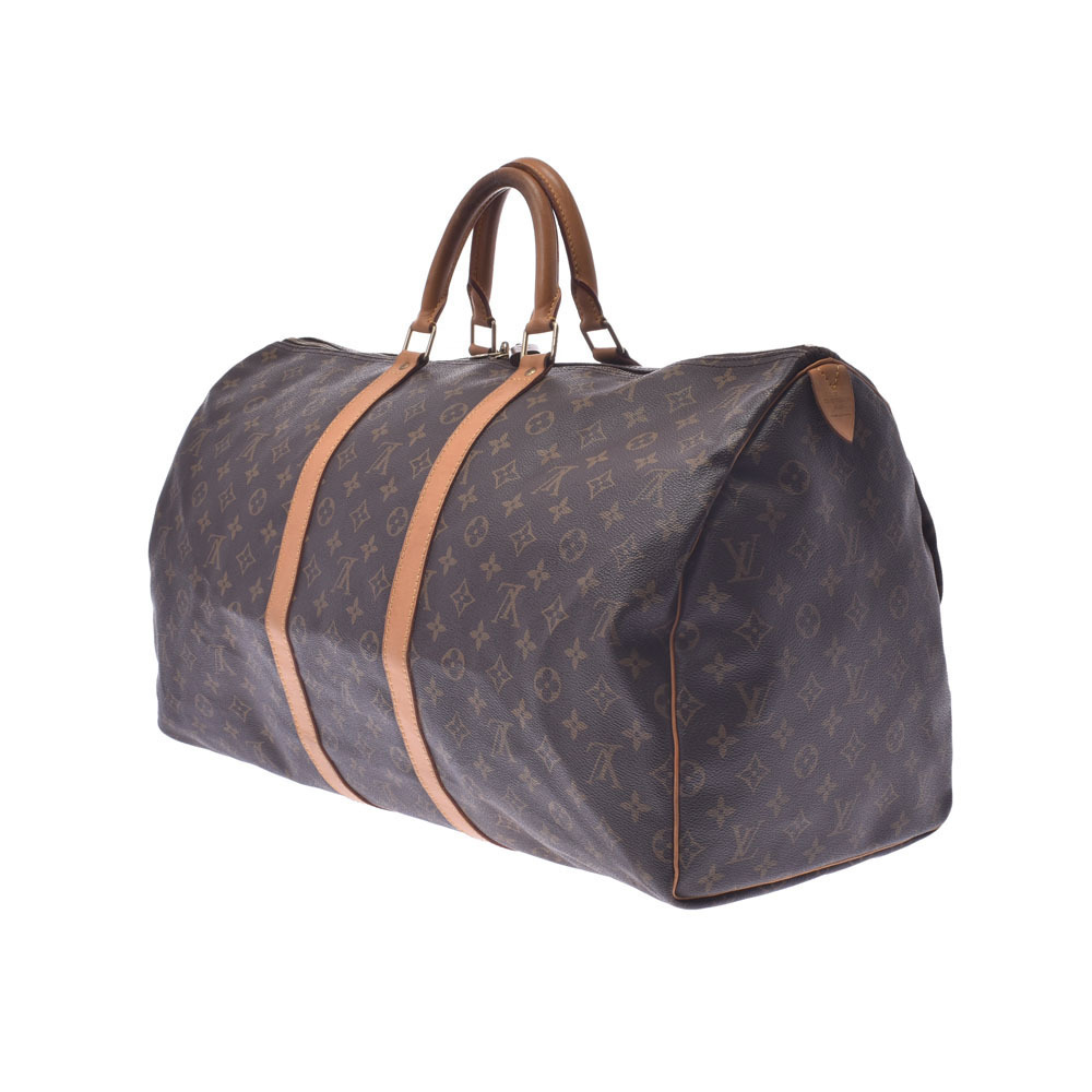 LOUIS VUITTON Monogram Keepall Brown Canvas Boston Bag - Picture 2 of 9